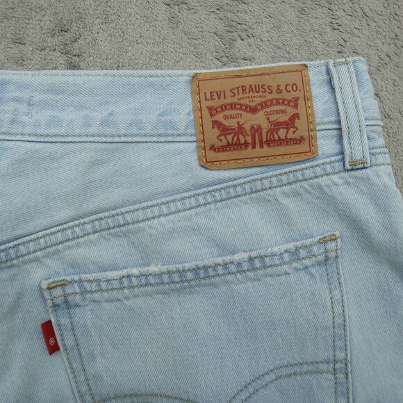 Levi's Jeans Women's Size 31 High-Rise Low Pro Straight 30.5" Inseam Destroyed - Picture 2 of 16